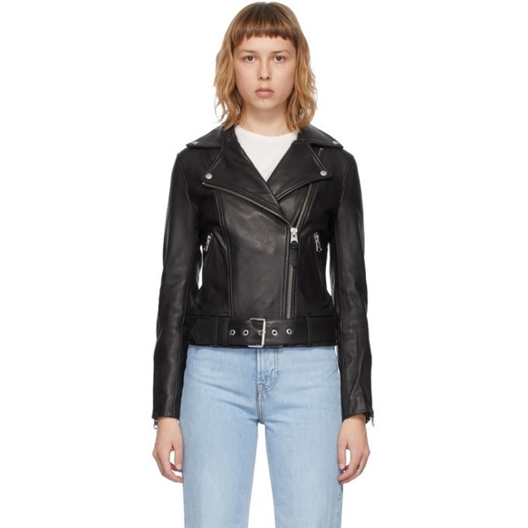 Mackage Black Leather Kylie Jacket